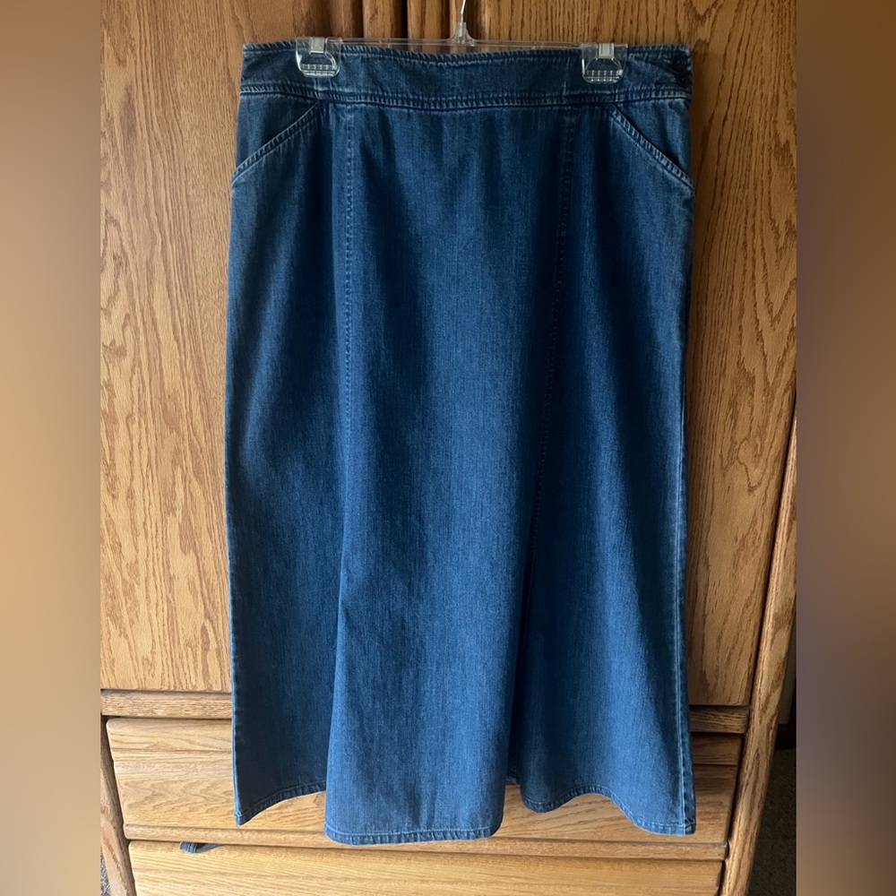 Pendleton Vintage Long Denim Skirt